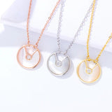 925 Silver Amulet Necklace Red Agate Women Mother Shell All Match Jewelry