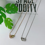 Dinh Van 925 Paris Zircon Necklace Handcuffs Pendant