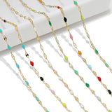 2 Meters Stainless Steel Enamel Chains DIY Jewelry Necklace Anklets Findings