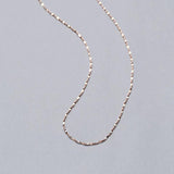 925 Silver 0.8MM Starry Charm Necklace 16 & 18 Inches