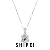 1CT D Moissanite Diamond Gemstone Necklace Pendant