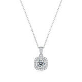 1CT D Moissanite Diamond Gemstone Necklace Pendant