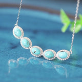 S925 Sterling Silver Hetian Jade South Red Agate Turquoise Necklace