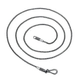 Solid s925 Silver Retro Hand-woven Hemp Rope Necklace