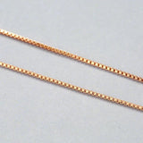 925 Sterling Silver 0.7MM Box Chain Necklace