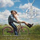 Opal Nautical Dream Compass Pendant Necklace for Women