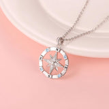 Opal Nautical Dream Compass Pendant Necklace for Women