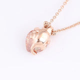 Rose Sparkling Princess Pendant Necklace 925 Sterling Silver