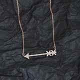925 Sterling Silver Woman Arrow Necklace Light Jewelry
