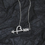 925 Sterling Silver Woman Arrow Necklace Light Jewelry