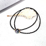 LiiJi Choker Necklace Spinel Beads Shell Pearl 925 Sterling Silver Gift