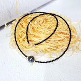 LiiJi Choker Necklace Spinel Beads Shell Pearl 925 Sterling Silver Gift