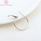 10PCS 20x1.2MM 25x1.2MM Brass Hoop Earring Clip DIY Jewelry Findings