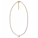 Dainty 14K Gold Filled Letter Necklace MOP Choker Boho Jewelry