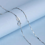 Sterling Silver 0.7mm Melon Seeds Chain 925 Necklace