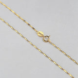 Sterling Silver 0.7mm Melon Seeds Chain 925 Necklace