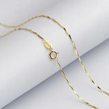Sterling Silver 0.7mm Melon Seeds Chain 925 Necklace