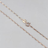 Sterling Silver 0.7mm Melon Seeds Chain 925 Necklace