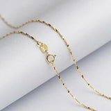 Starry Brilliant 0.8 MM Sterling Silver Chain Necklace 16 & 18 Inches