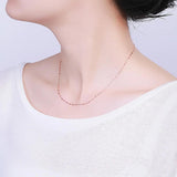 Starry Brilliant 0.8 MM Sterling Silver Chain Necklace 16 & 18 Inches