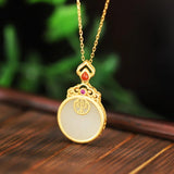ZFSILVER S925 Sterling Silver Red Money Cloud Necklaces For Women