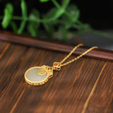 ZFSILVER S925 Sterling Silver Red Money Cloud Necklaces For Women