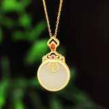 ZFSILVER S925 Sterling Silver Red Money Cloud Necklaces For Women