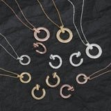 925 Sterling Silver Classic Silver Necklace for Women's Party