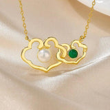 S925 Silver Cloud Lock Pearl Necklace For Women Wedding Chram Gift