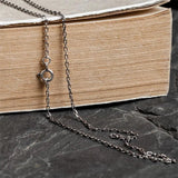 925 Silver Power Star Cross Pendant Necklace Punk Style Jewelry