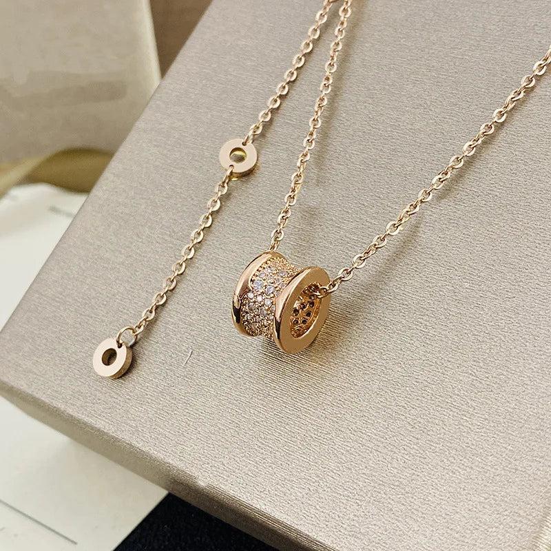 Classic Gear Nail Necklace Allergy Resistant Jewelry
