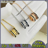 Classic Gear Nail Necklace Allergy Resistant Jewelry