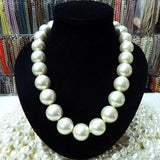 18mm Shell Pearl Necklace 18K Clasp 18inch