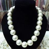 18mm Shell Pearl Necklace 18K Clasp 18inch