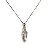 925 Sterling Silver Dead Fish Necklace Gothic Jewelry