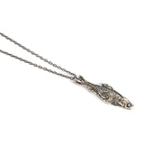 925 Sterling Silver Dead Fish Necklace Gothic Jewelry