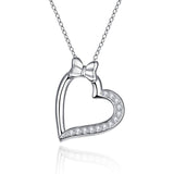 BONLAVIE 925 Silver Heart Pendant Necklace