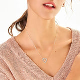 BONLAVIE 925 Silver Heart Pendant Necklace