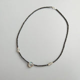 Labradorite Spinel Silver Necklace for Women