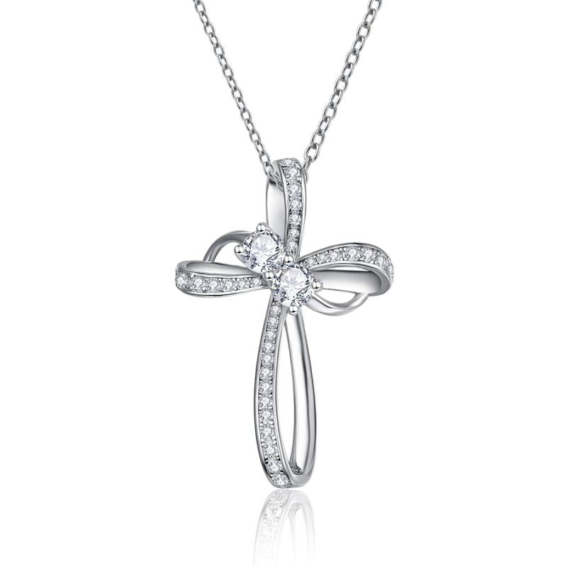 BONLAVIE 925 Silver Heart Pendant Necklace