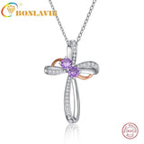BONLAVIE 925 Silver Heart Pendant Necklace