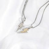 Sterling Silver Cross Pendant Iced CZ Hip Hop Fine Jewelry