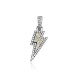 Sterling Silver Cross Pendant Iced CZ Hip Hop Fine Jewelry