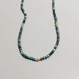 Chrysocolla Necklace Natural Stone Chain Necklace
