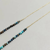 Chrysocolla Necklace Natural Stone Chain Necklace