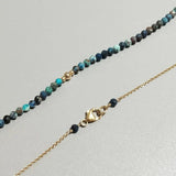 Chrysocolla Necklace Natural Stone Chain Necklace