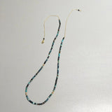 Chrysocolla Necklace Natural Stone Chain Necklace