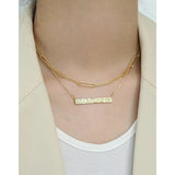 925 Sterling Silver Necklace INS Niche Chain Choker