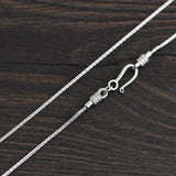 S925 Silver Retro Braided Horsewhip Chain Necklace