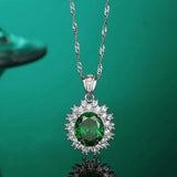 925 Silver Turquoise Pendant Necklace Collarbone Chain